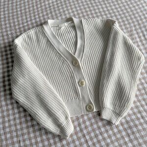 H&M Off-White Cardigan Sweater